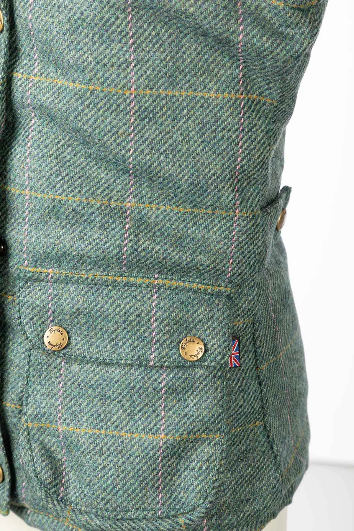 Girls Tweed Waistcoat Body Warmer - Wrelton