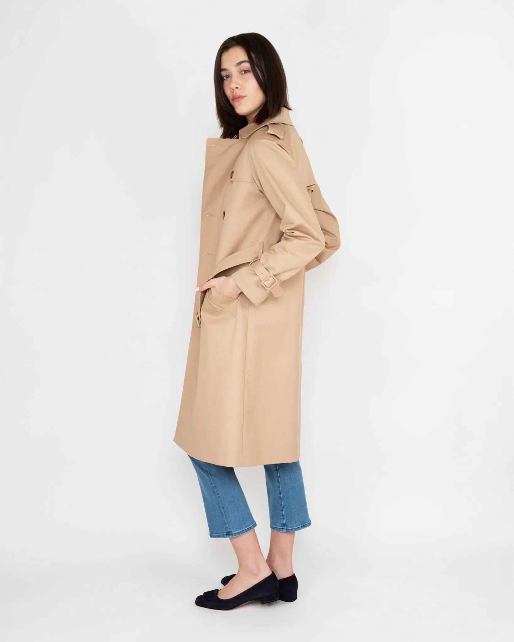 Greta Trench Coat in Beige