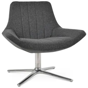 Grey Swivel Armchair Bellagio