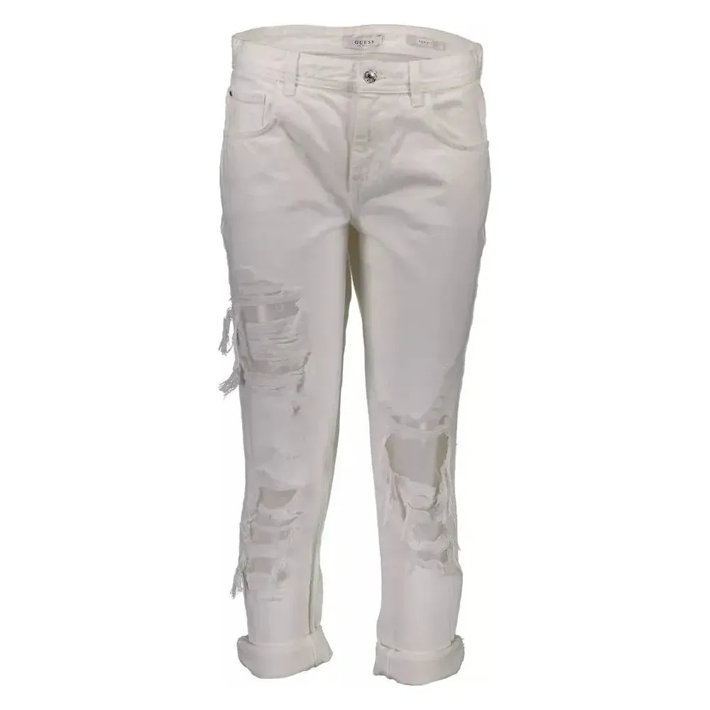 Guess Jeans White Cotton Women Jeans