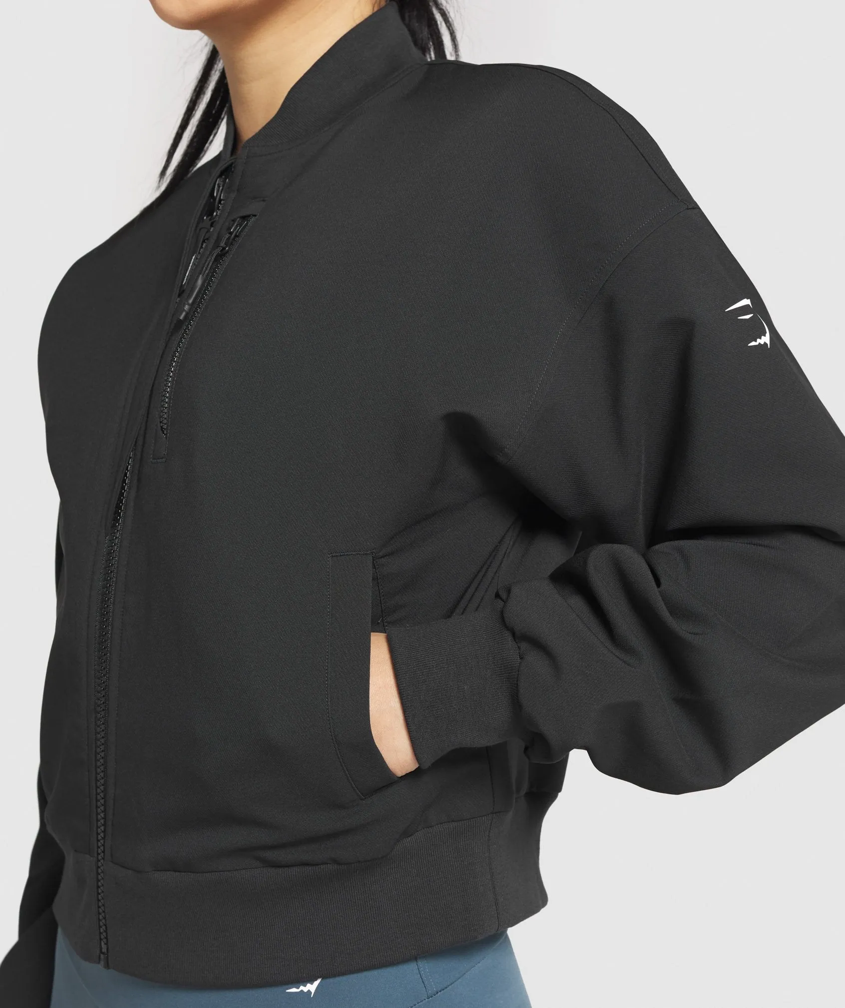 Gymshark Essential Bomber Jacket - Black