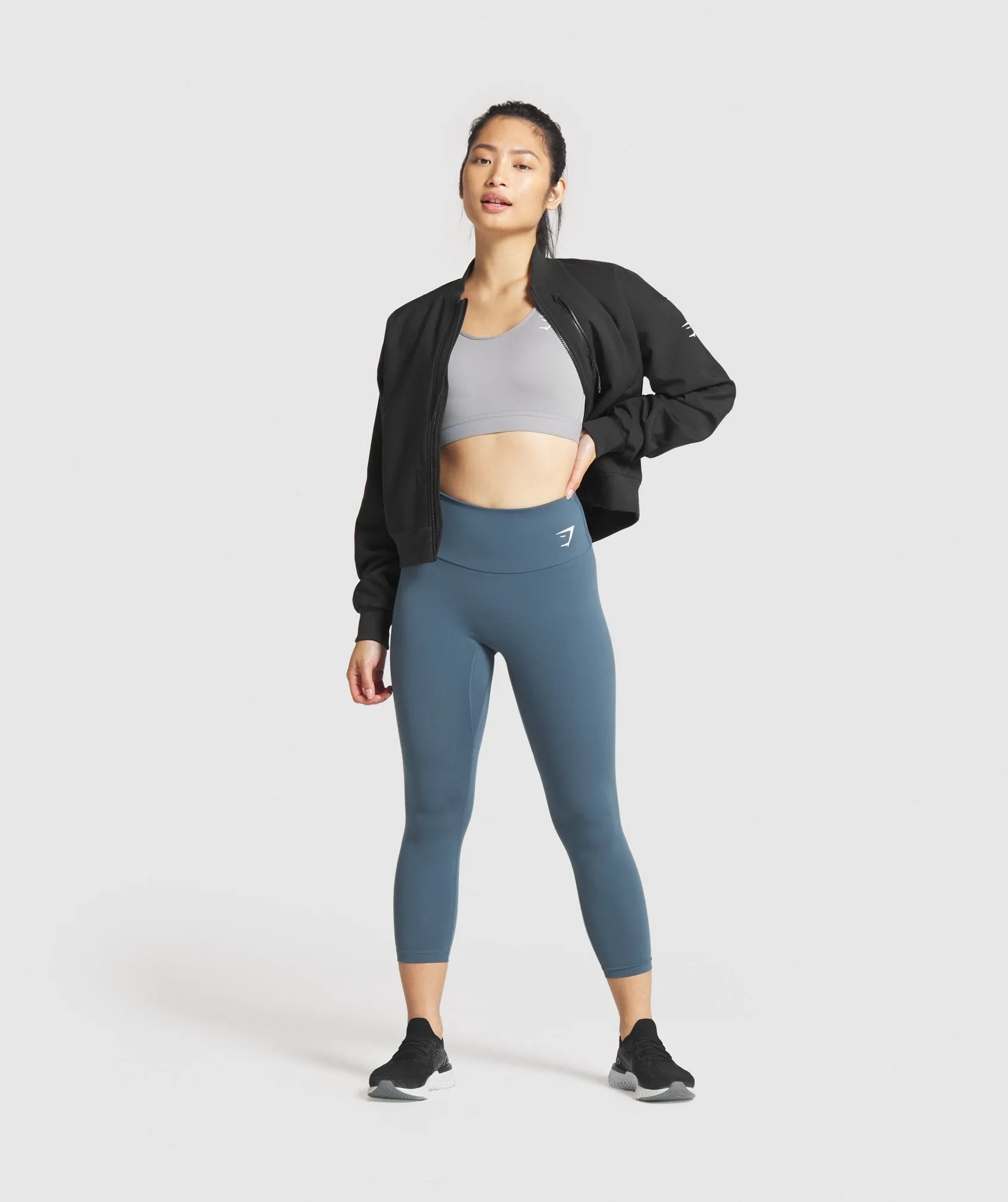 Gymshark Essential Bomber Jacket - Black