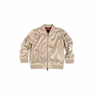 Haus Of JRS Velour Bomber Jacket Dust