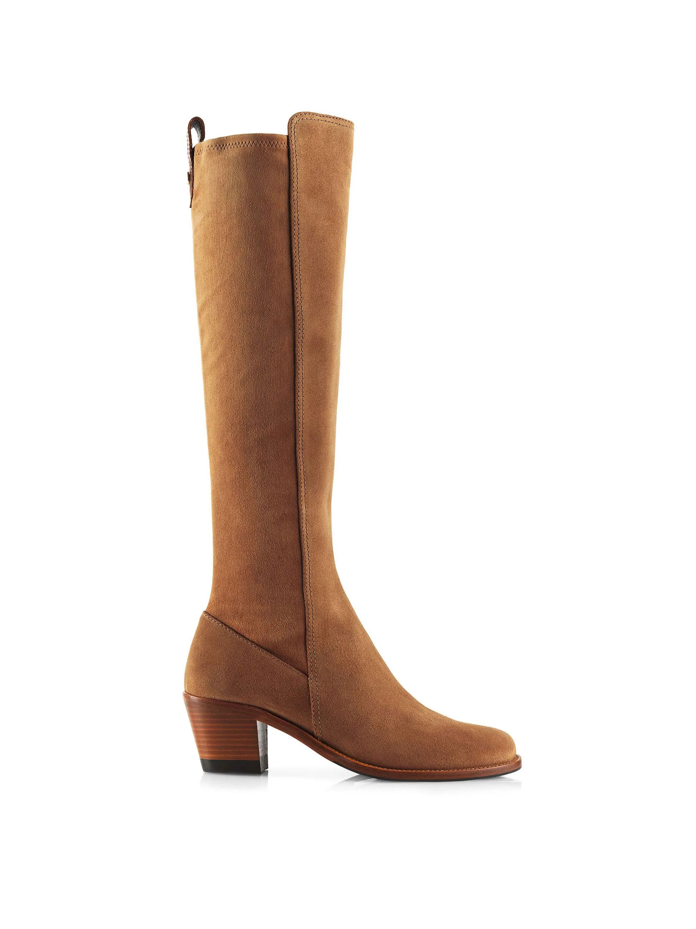 Heeled Belgravia - Tan Suede