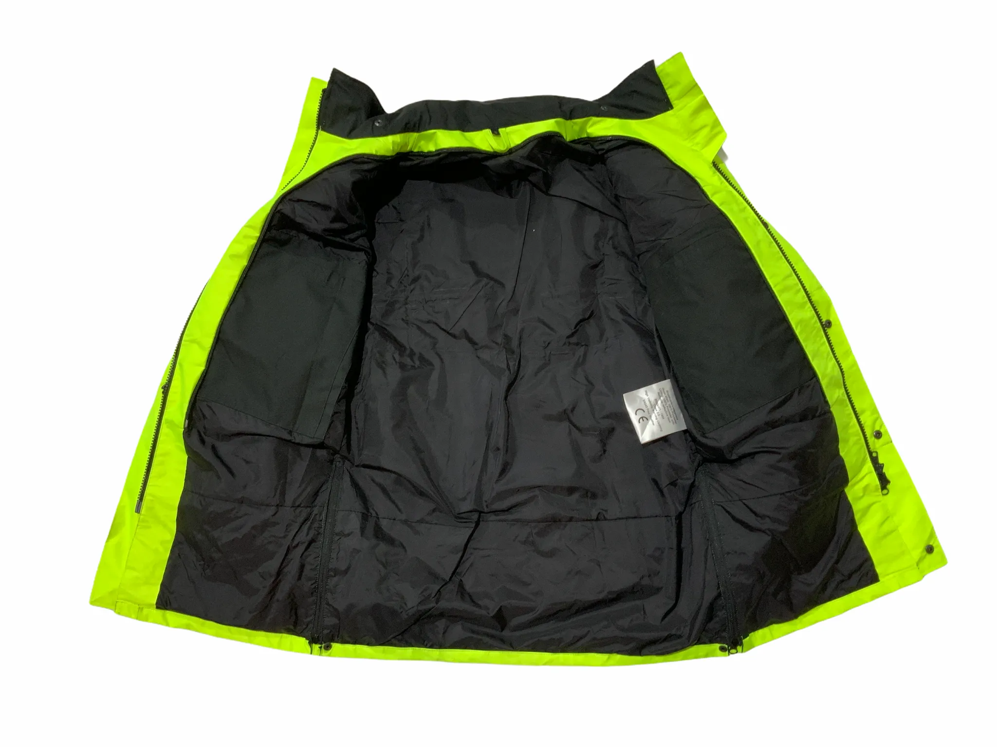 Hi Vis Security Badged Jacket Waterproof Rain Coat HVPC14B