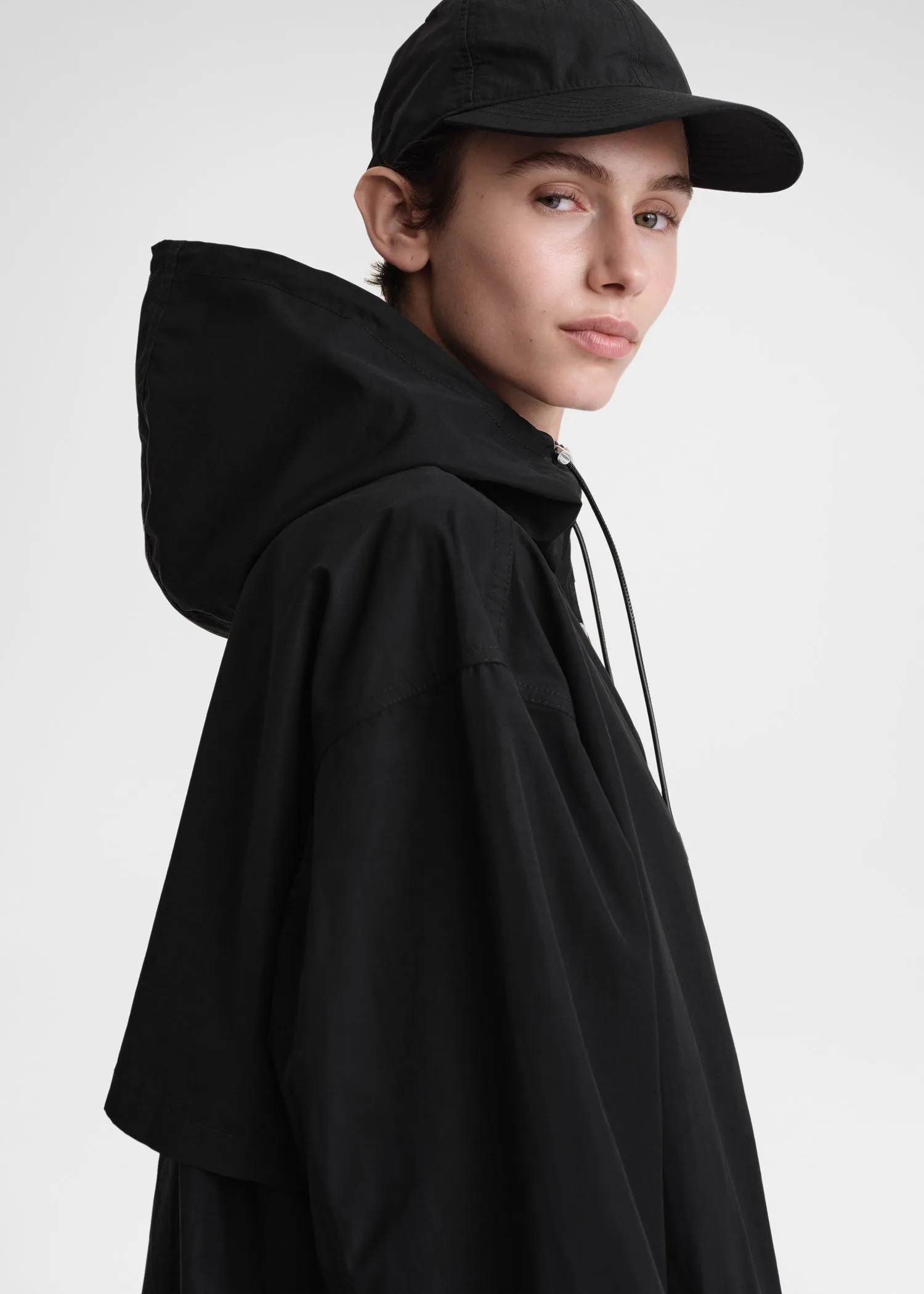 Hooded parka black