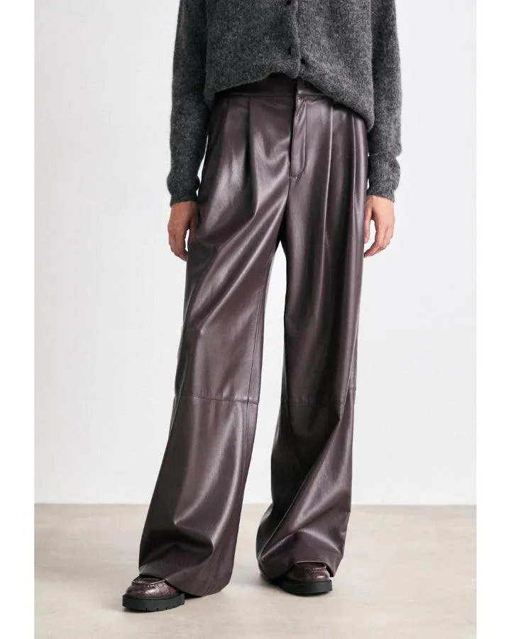 Hugo Boss Tadesa Vegan Wide Leg Pants