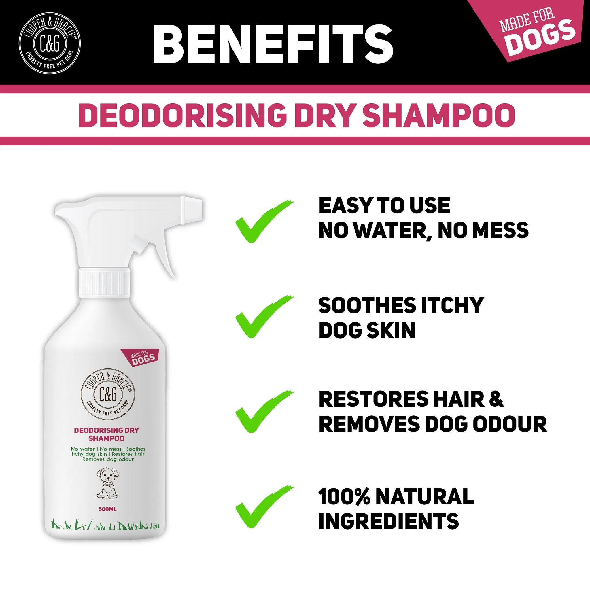 Hypoallergenic Dry Shampoo for Dogs