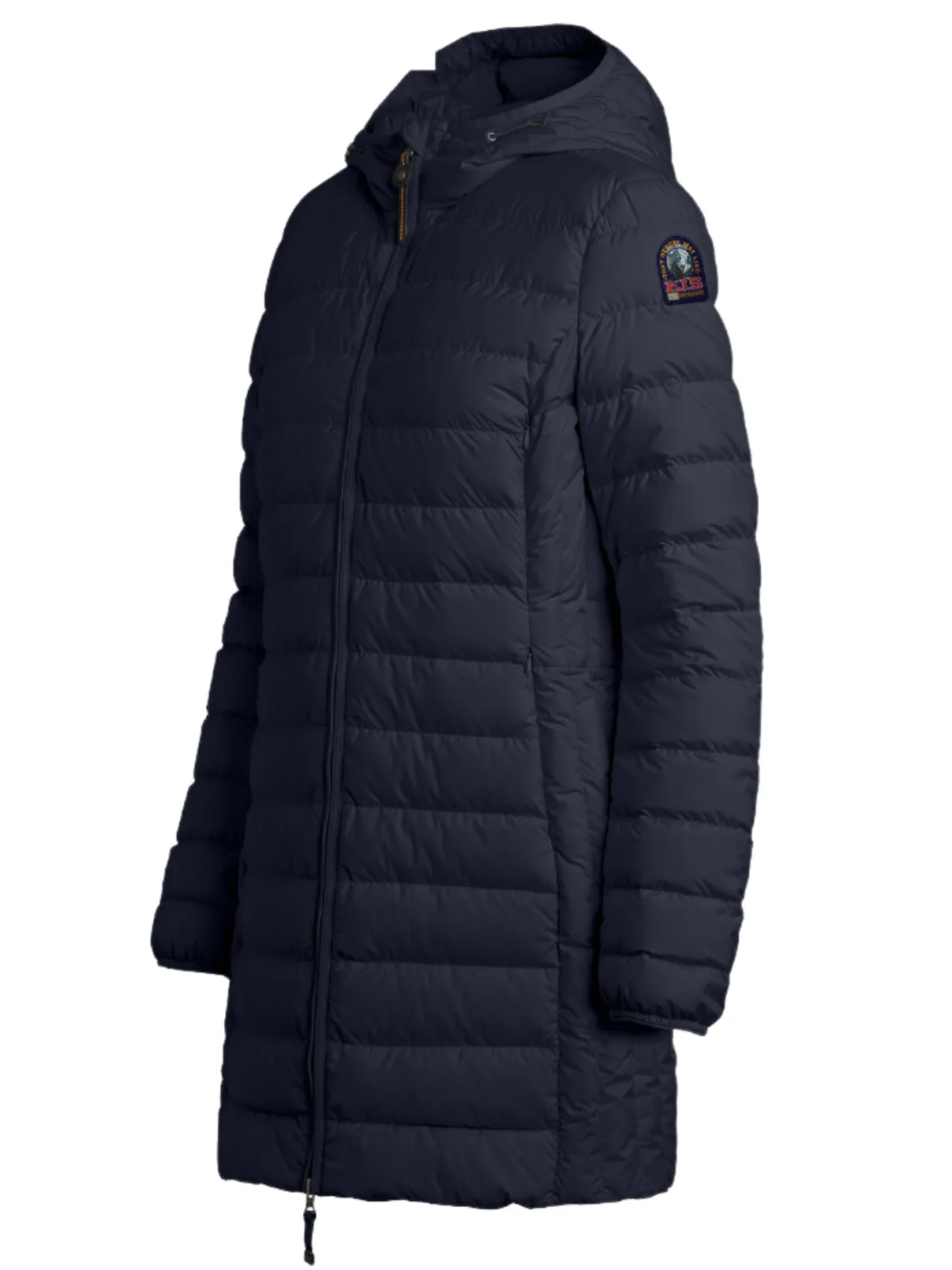 Irene 3/4 Long Puffer Coat in Navy Blue