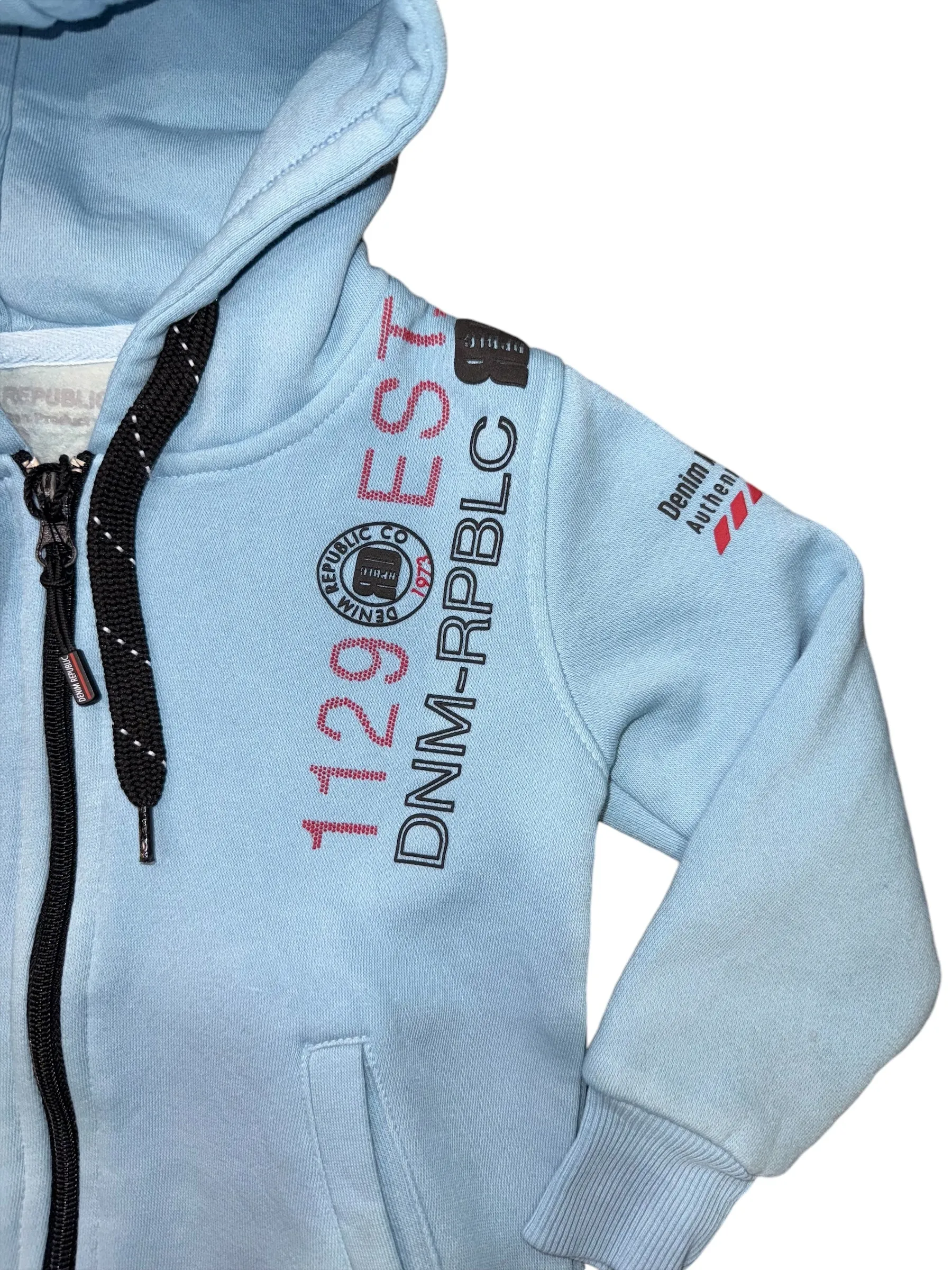 JAY-14 Kids Zip Hoodie Sky