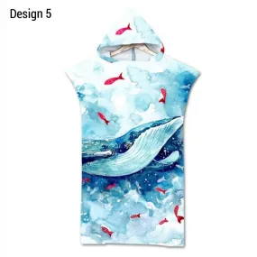 Kids Beach Poncho: Whale Motives