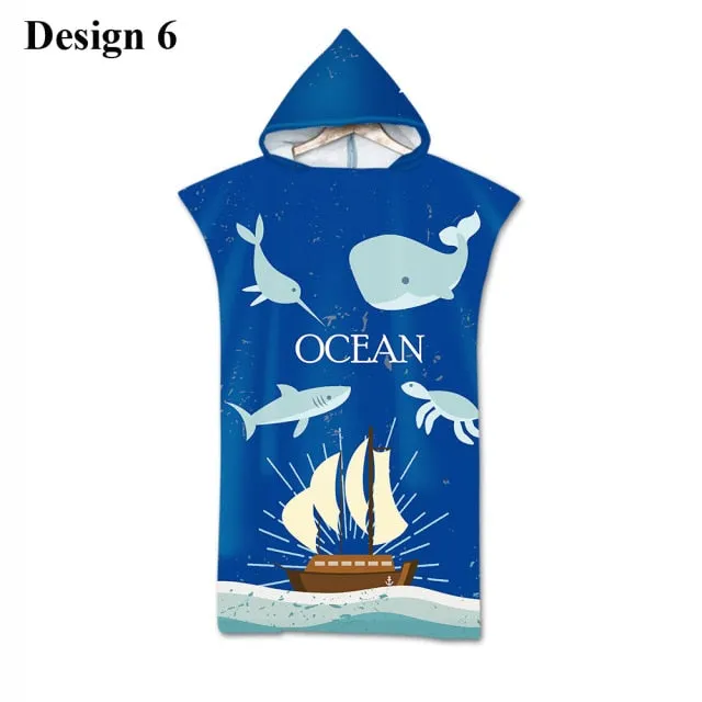 Kids Beach Poncho: Whale Motives