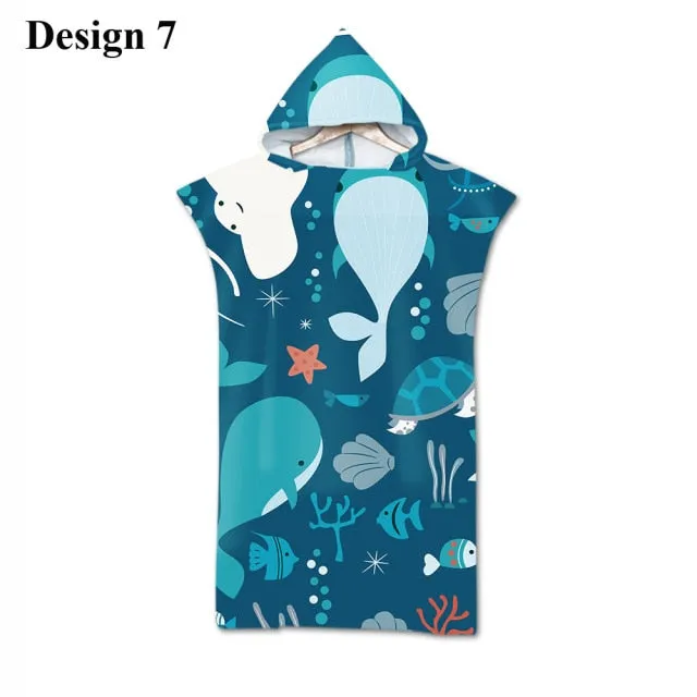 Kids Beach Poncho: Whale Motives