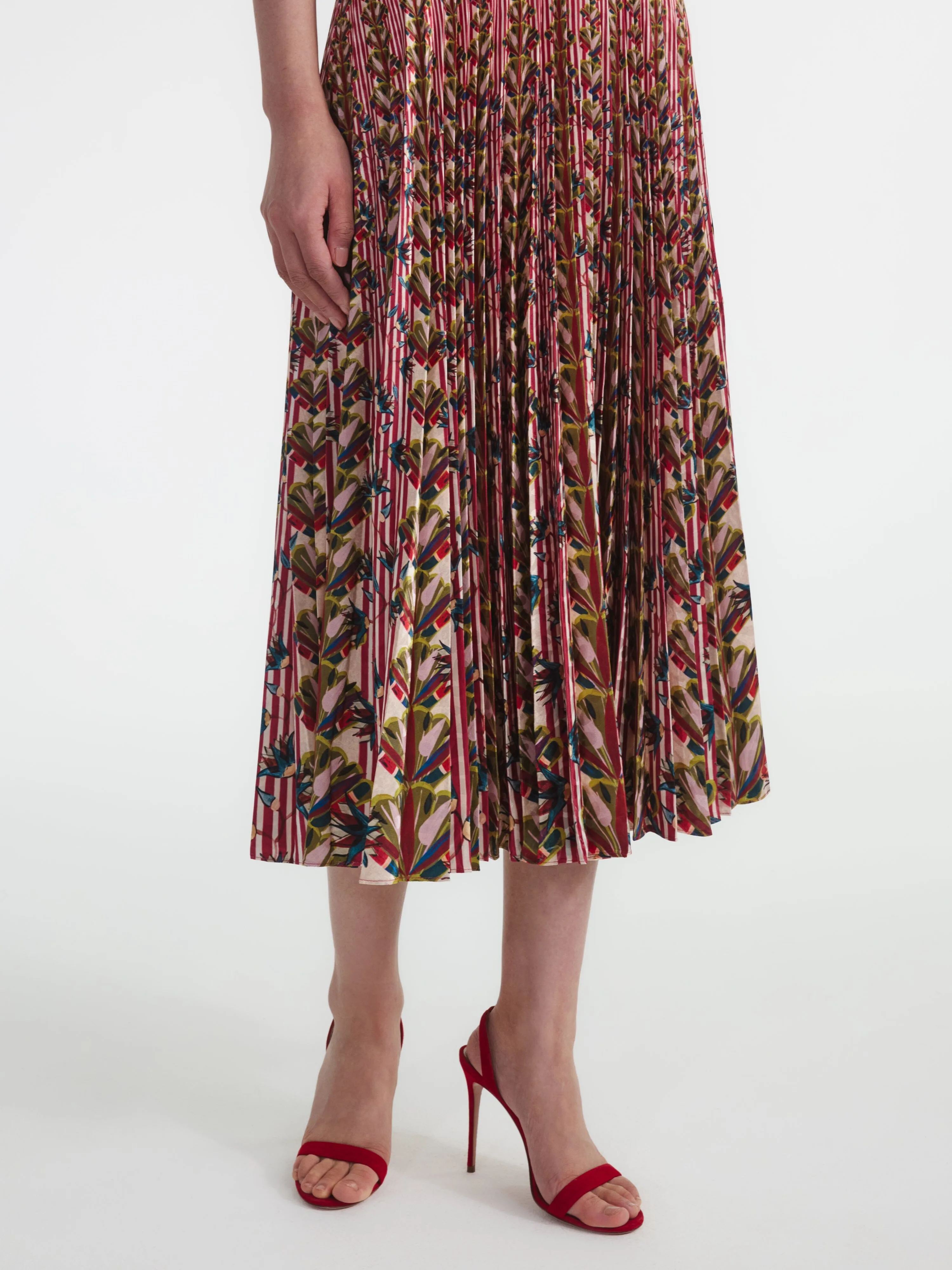 Kim Skirt in Papillon Stripe