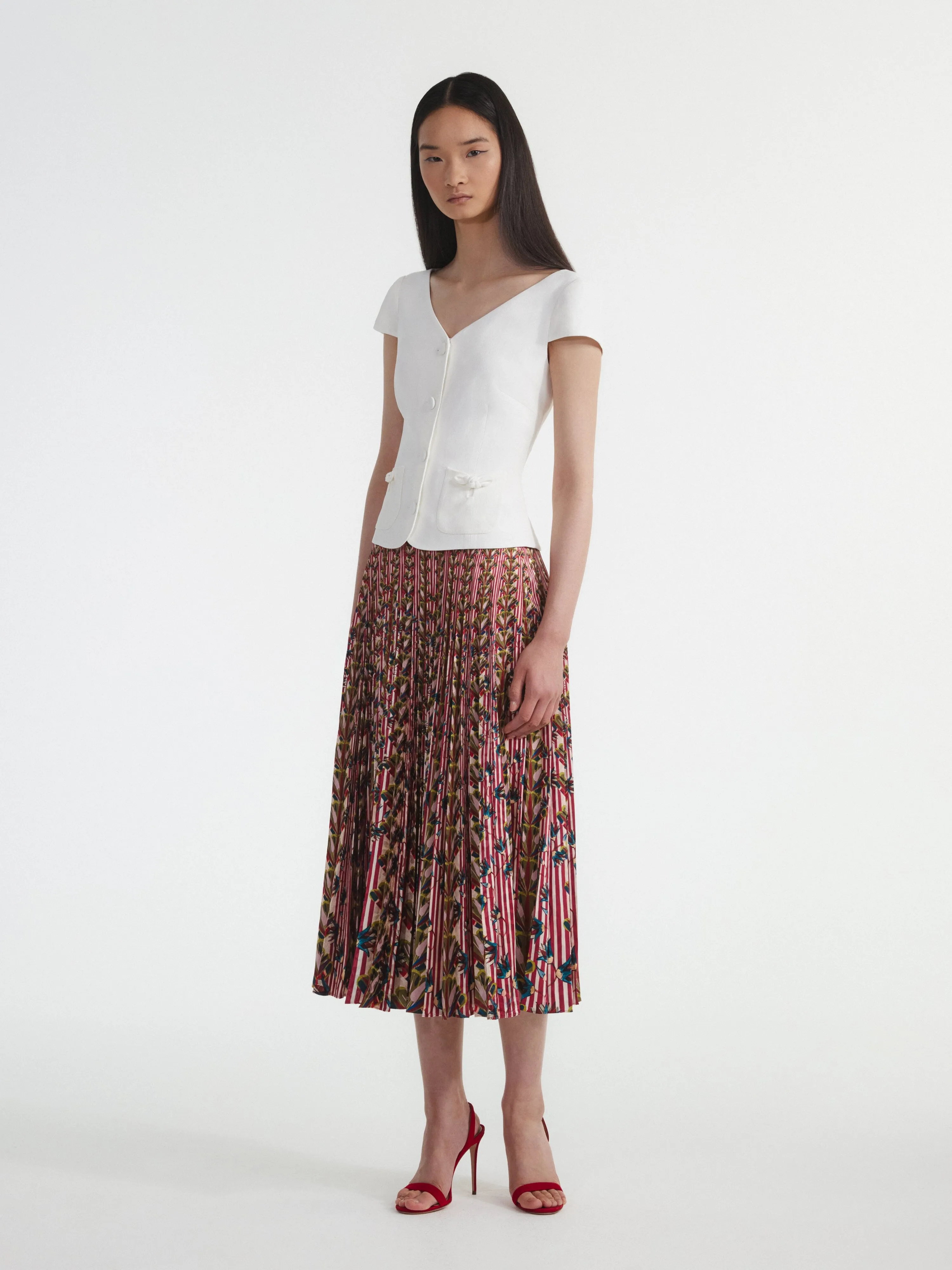 Kim Skirt in Papillon Stripe