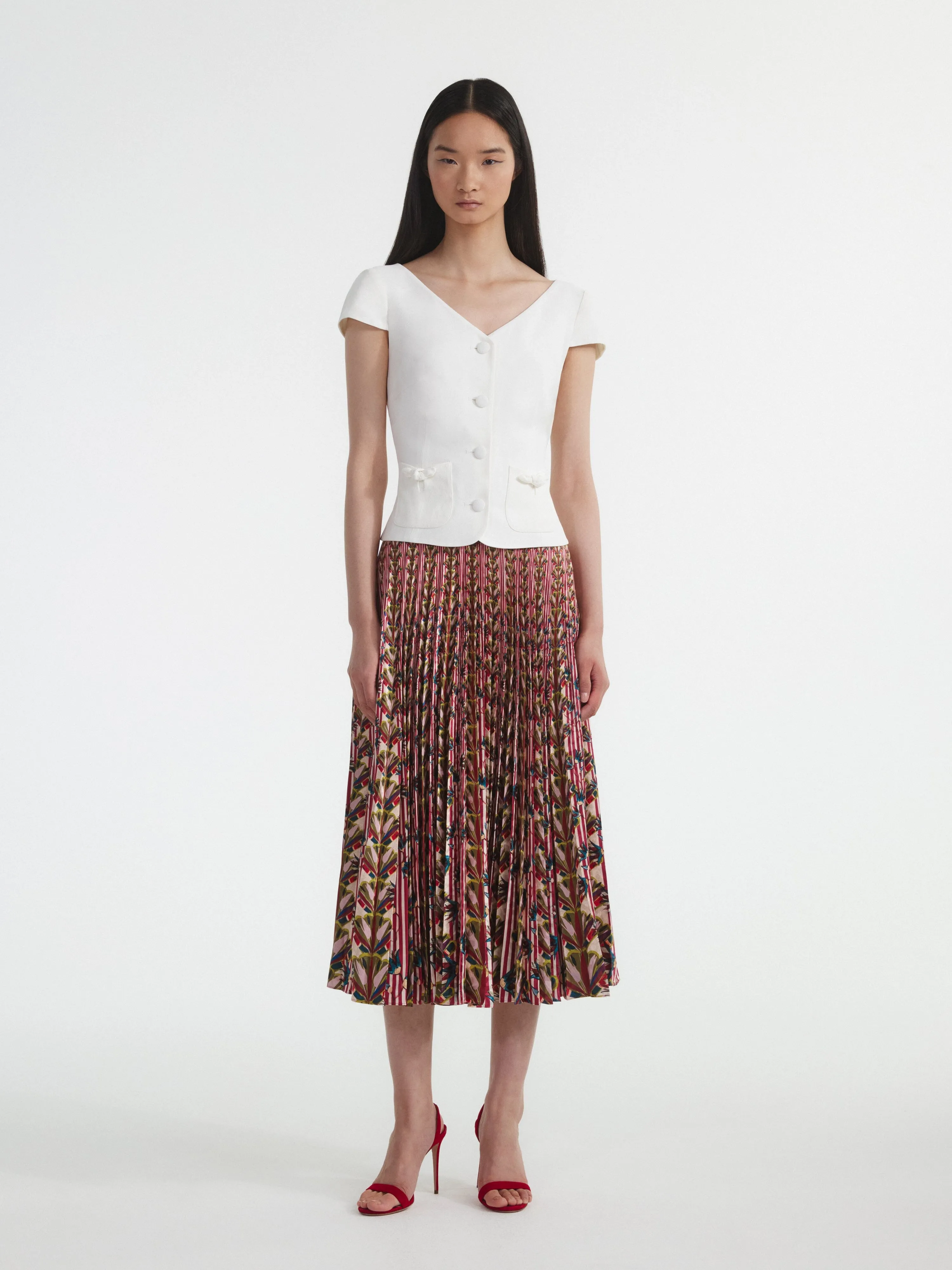 Kim Skirt in Papillon Stripe