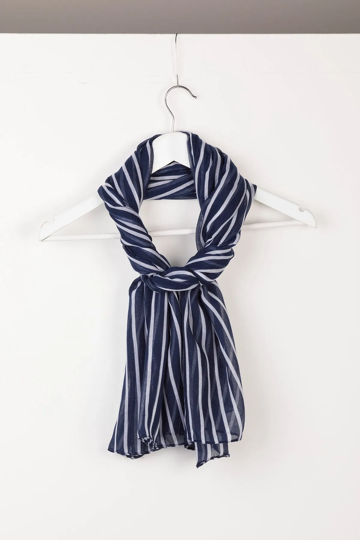 Ladies Striped Floaty Scarf