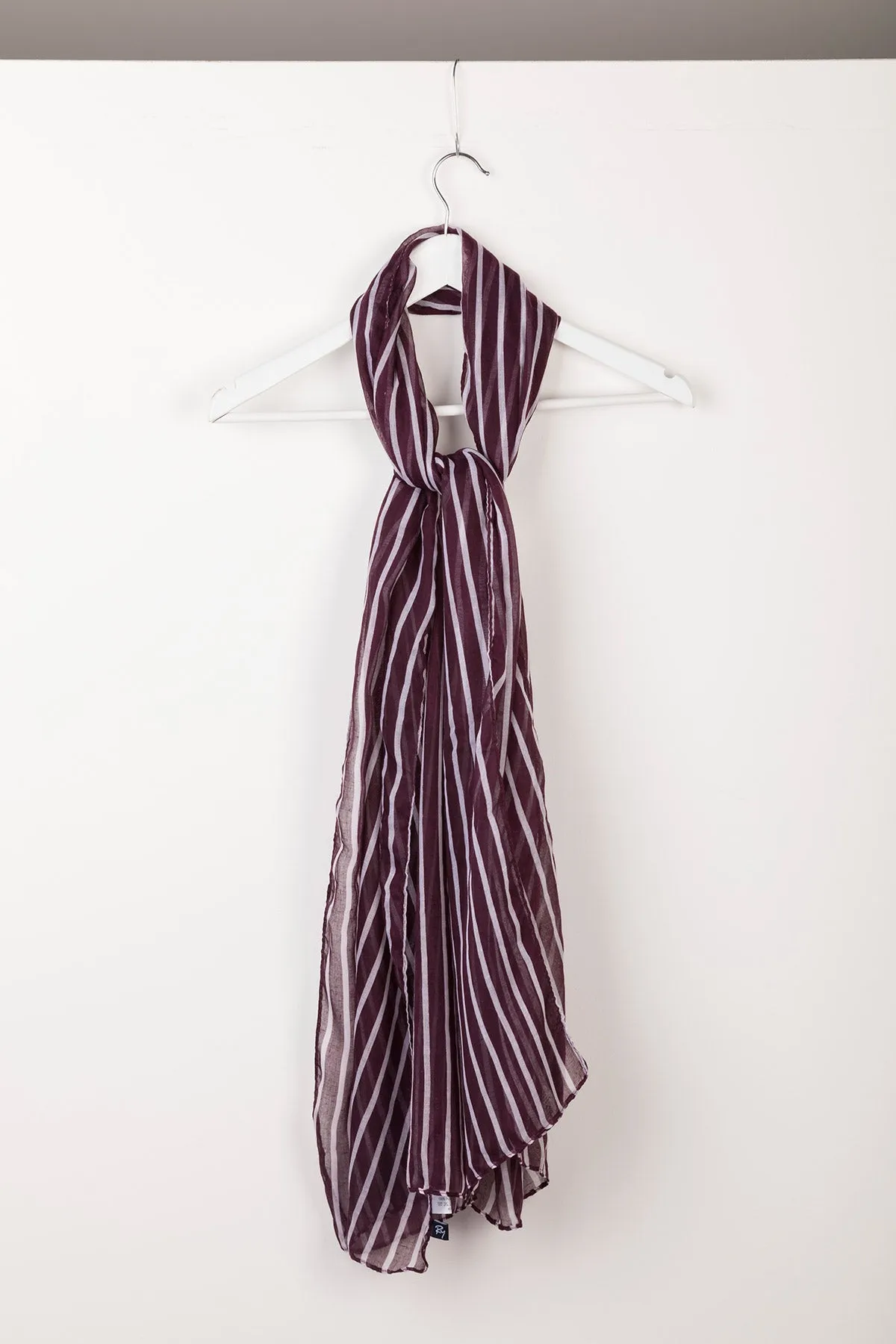 Ladies Striped Floaty Scarf