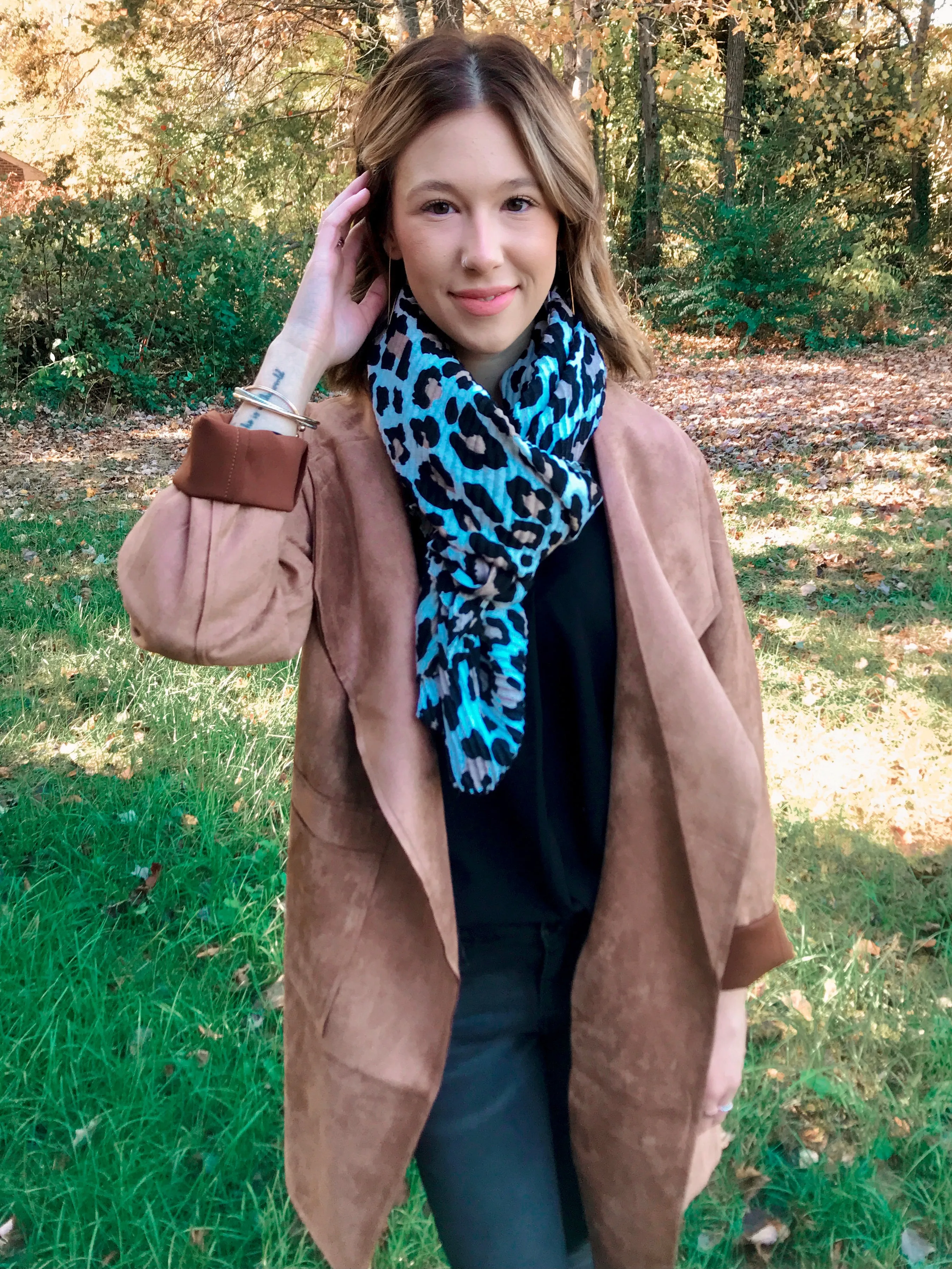 Leopard Scarf- Light