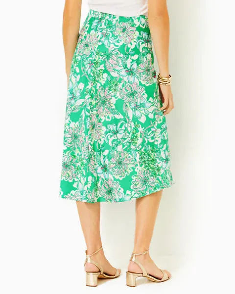 Lilly Pulitzer Women's Rennox Midi Skirt - Spearmint Blossom Views