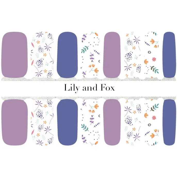 Lily And Fox - Nail Wrap - Periwinkle Playground