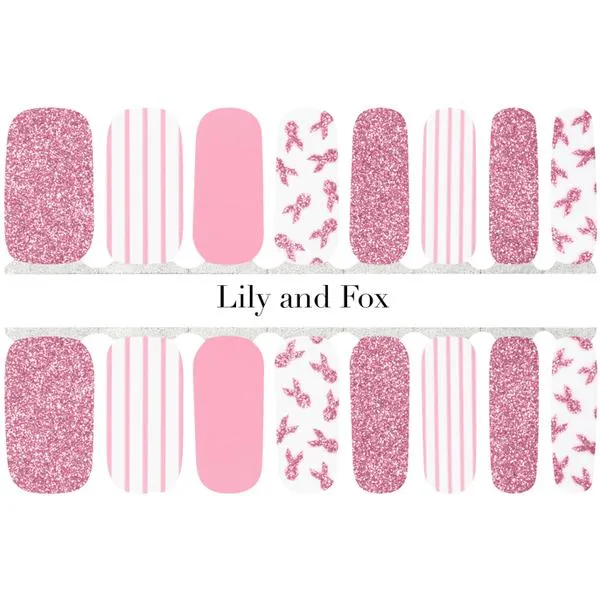 Lily And Fox - Nail Wrap - Pink Warrior