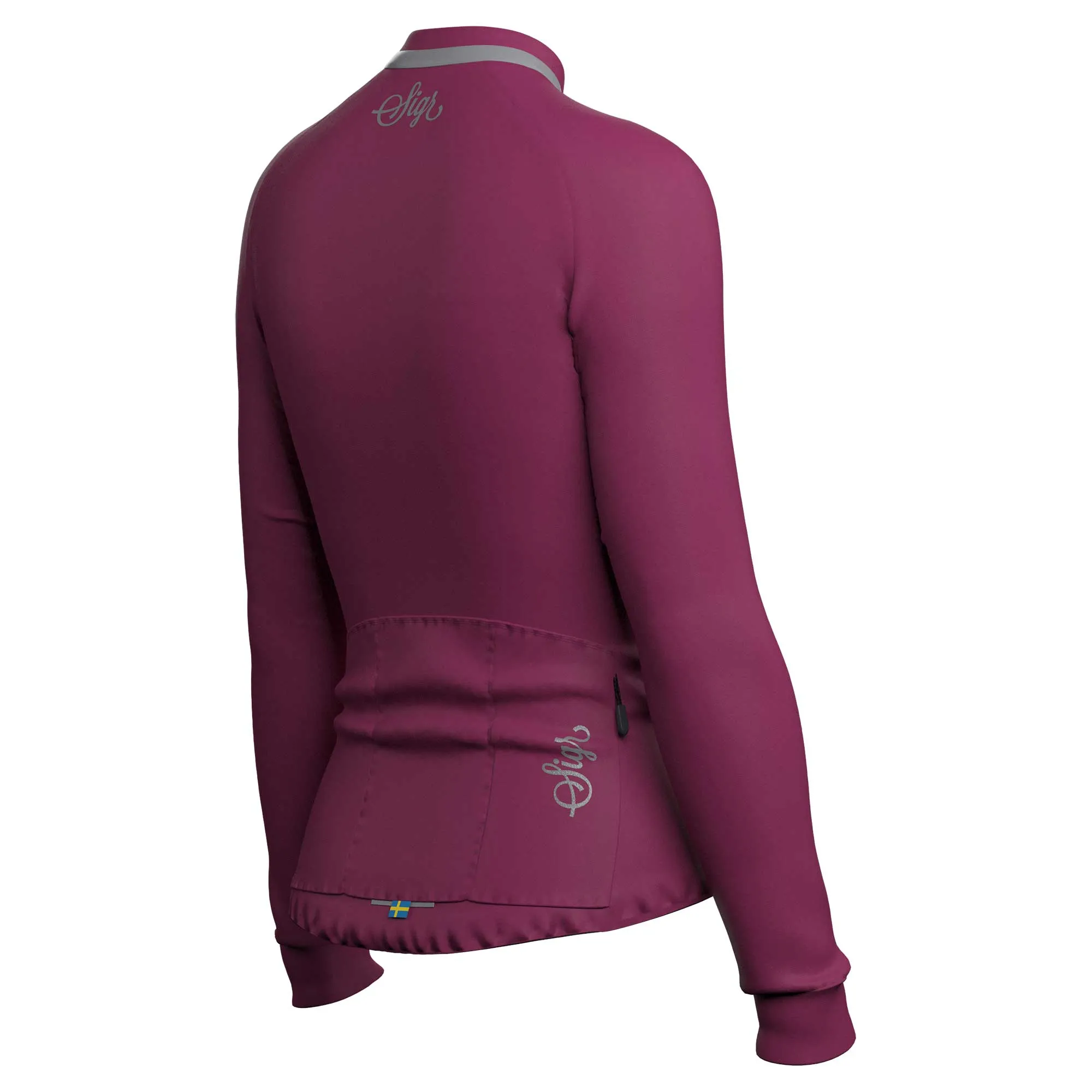 Ljung Deep Red Women's Warmer Long Sleeved Cycling Jersey