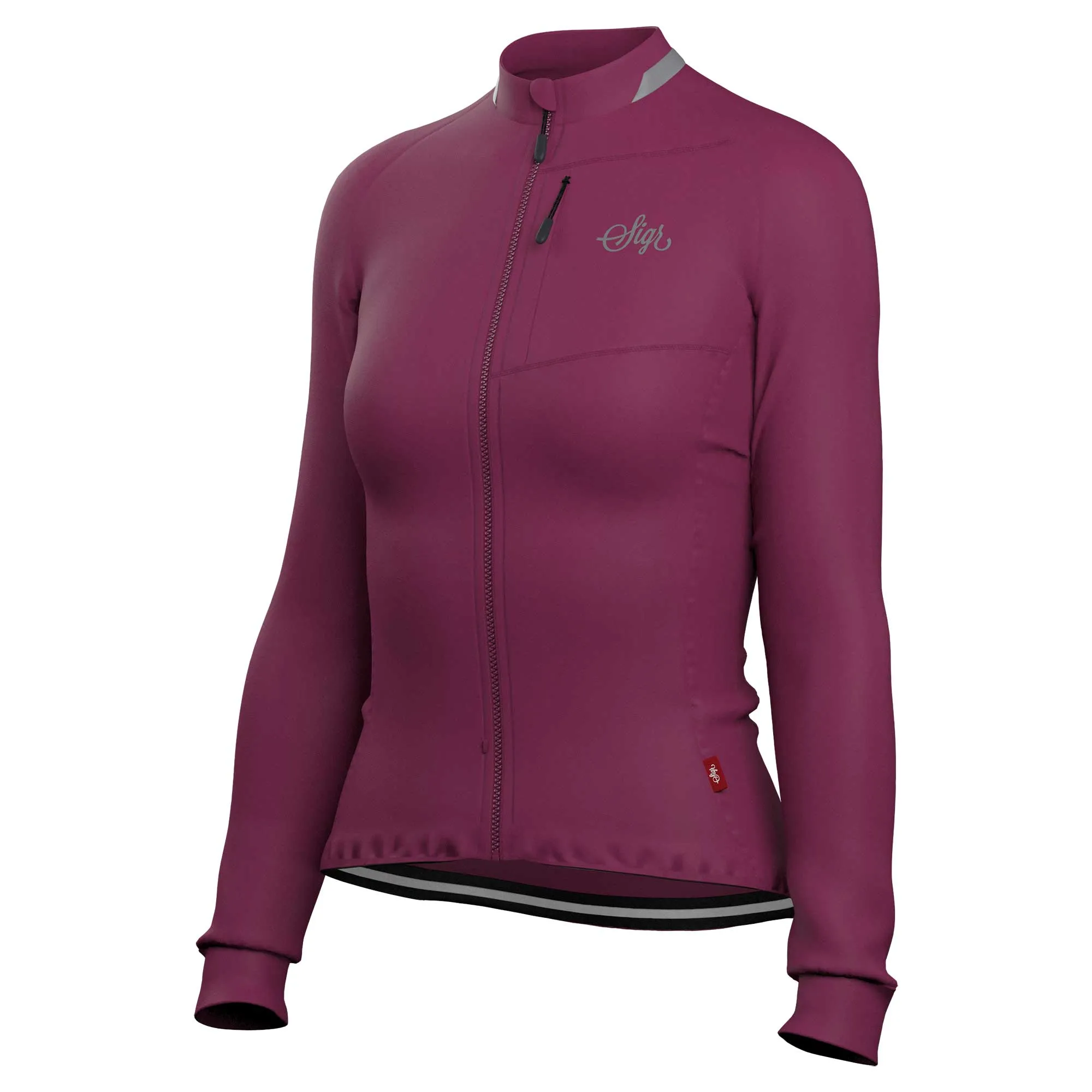 Ljung Deep Red Women's Warmer Long Sleeved Cycling Jersey