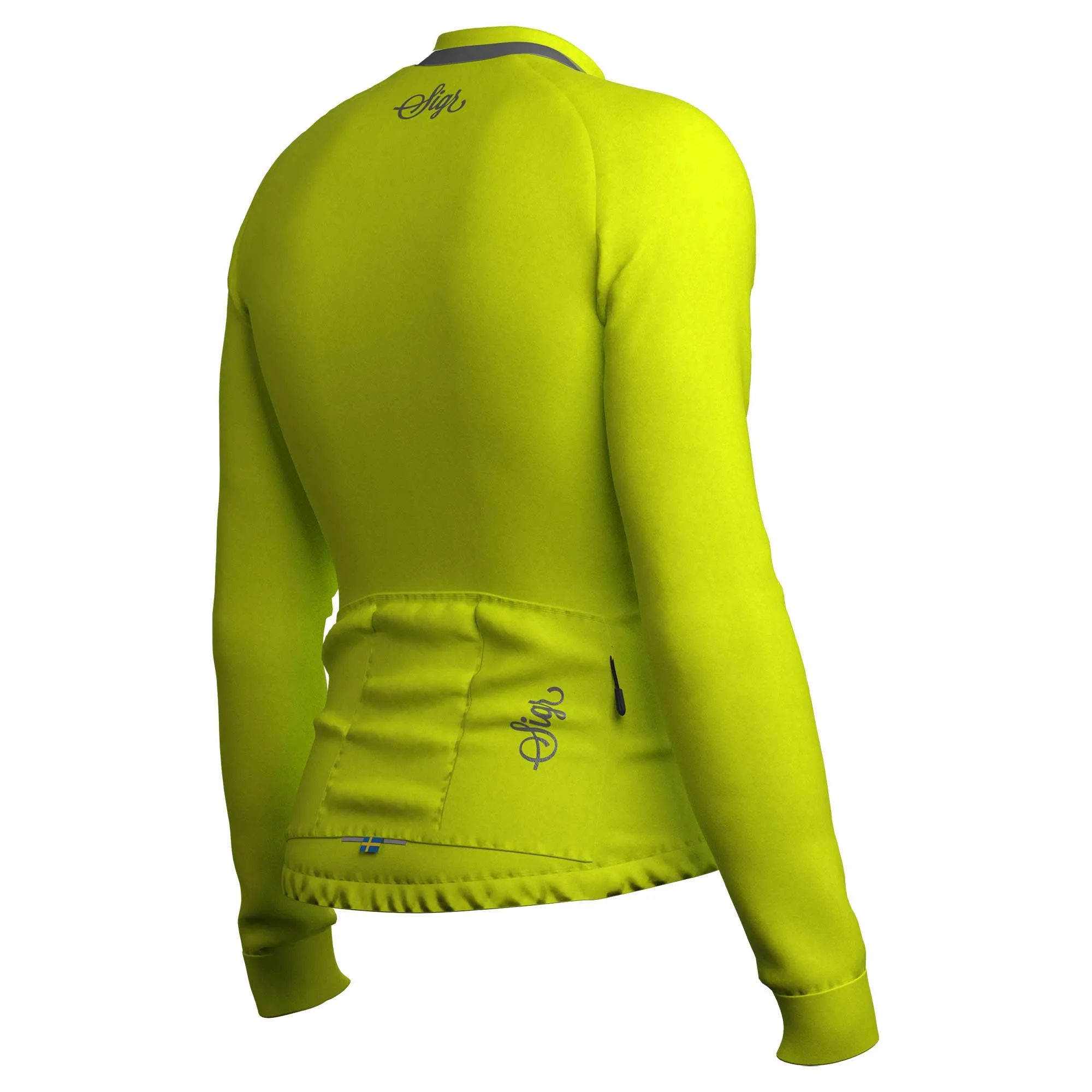 Ljung Hi-viz Yellow Men's Warmer Long Sleeved Cycling Jersey