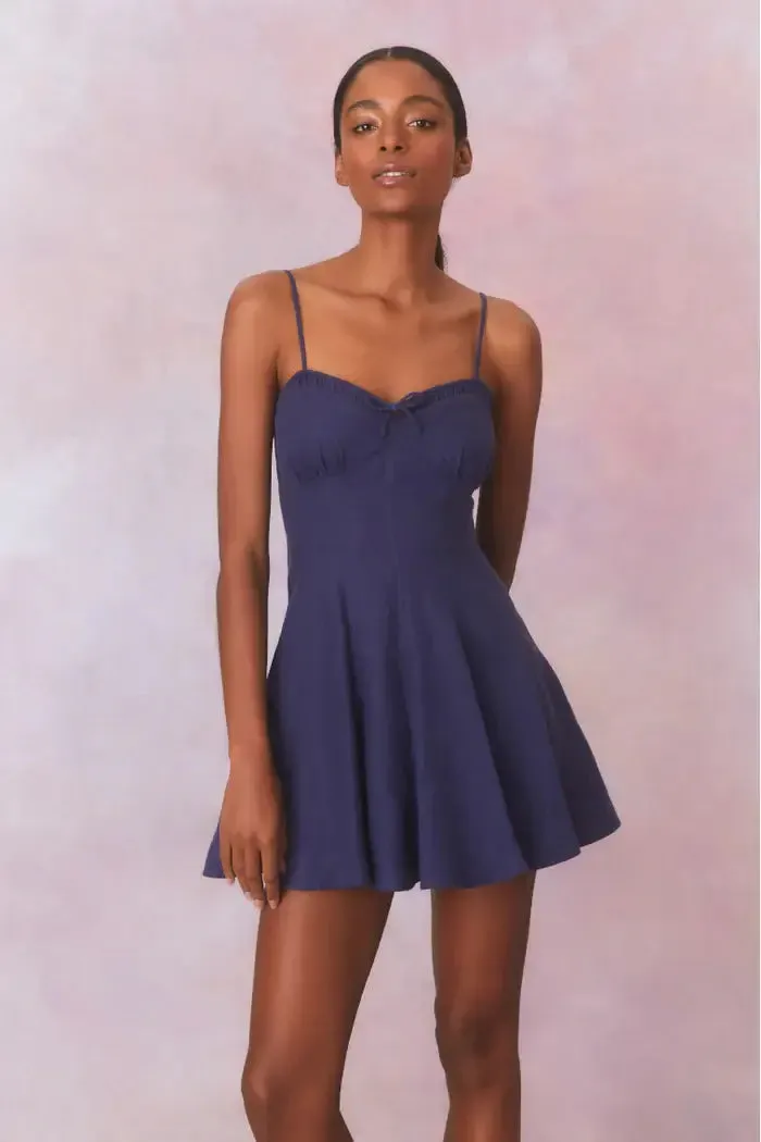 Love Shack Fancy - Shai dress in Navy