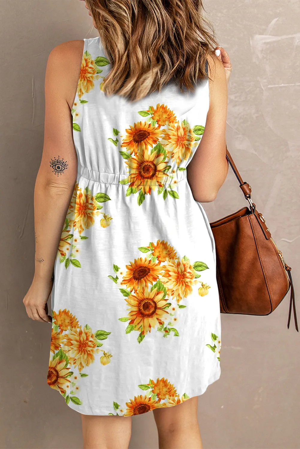 Magic Button Down Sleeveless Dress