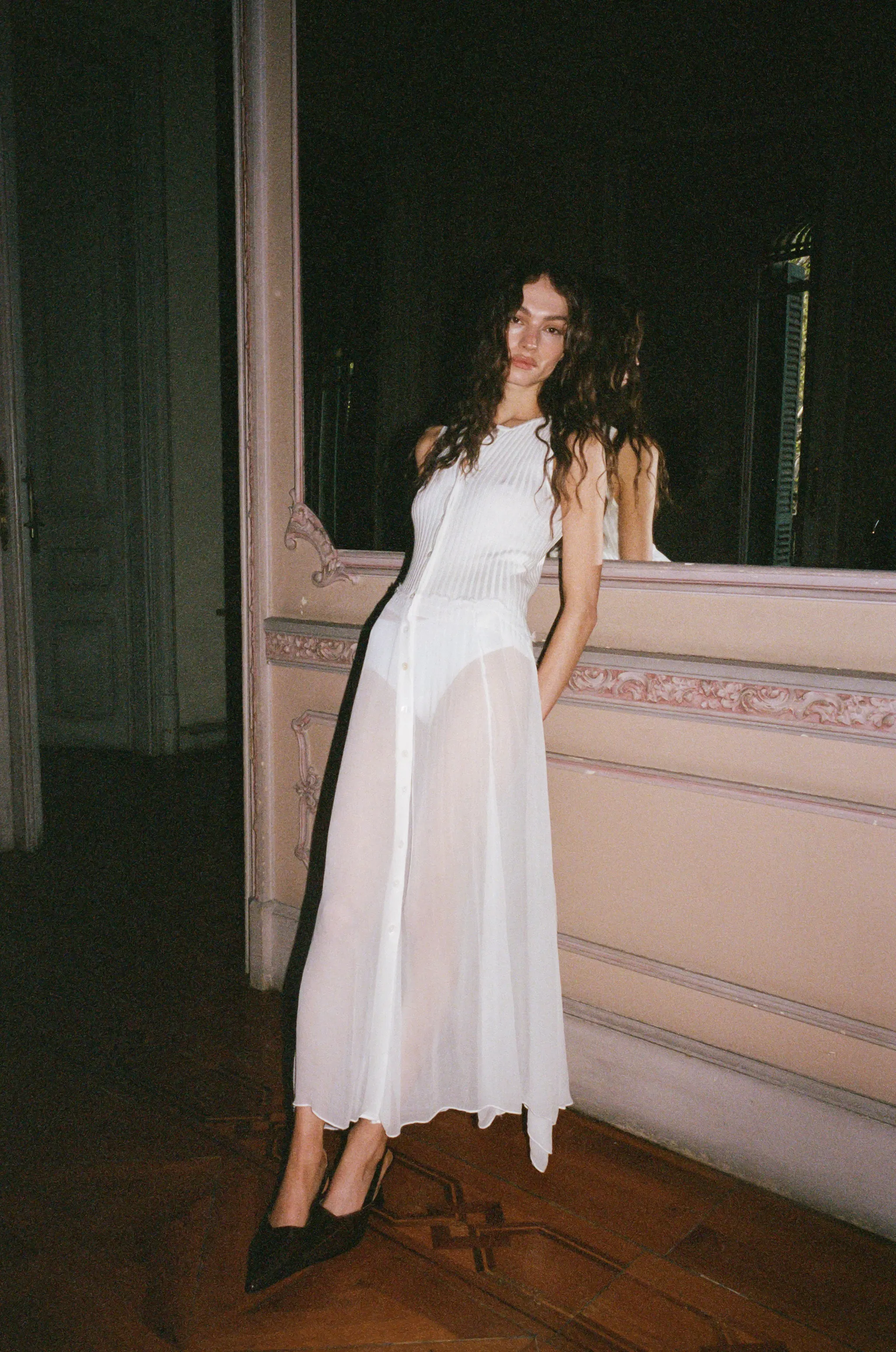 Maria Midi Dress | White