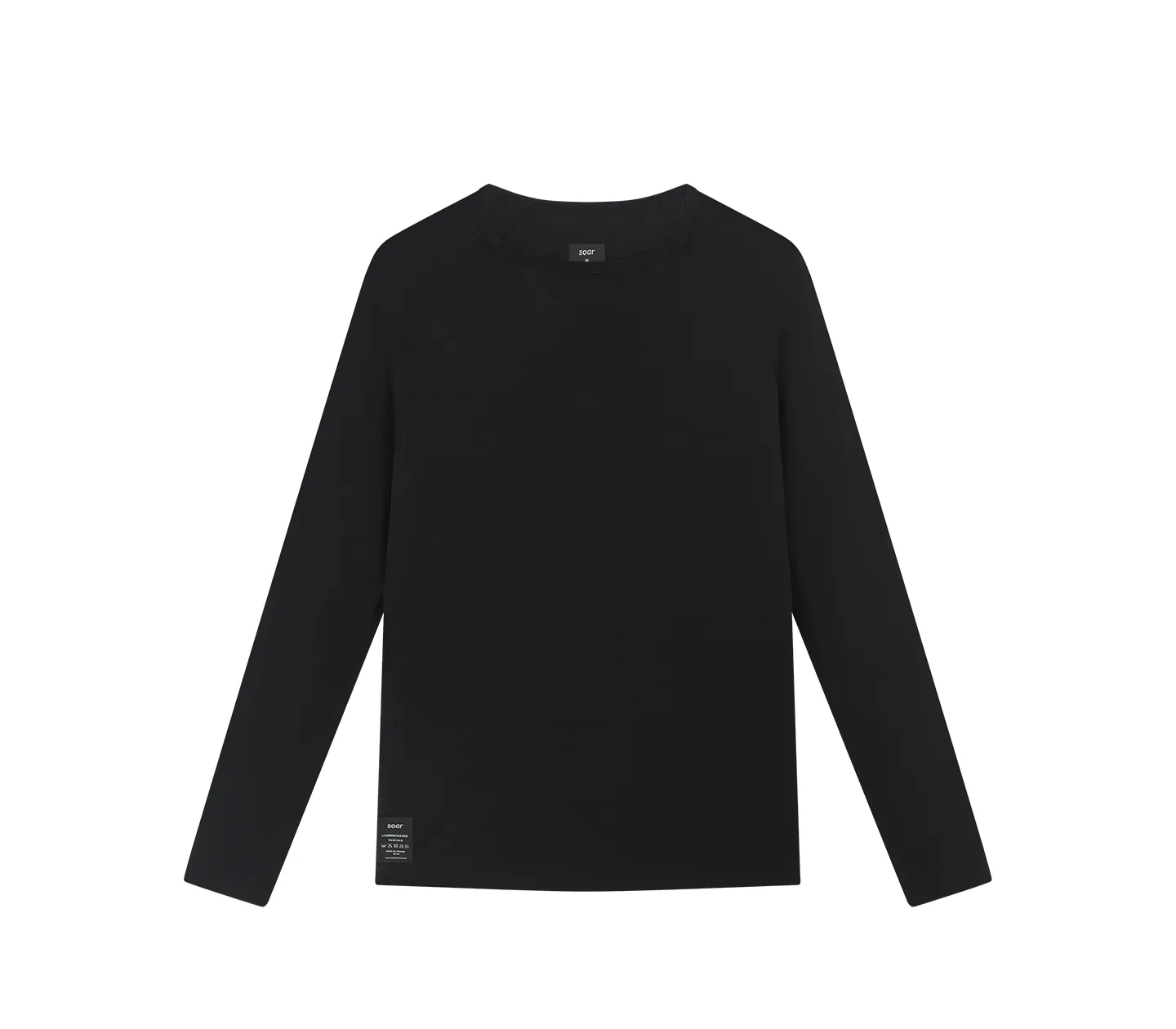 Men's L/S Merino & Silk Base Layer | Black