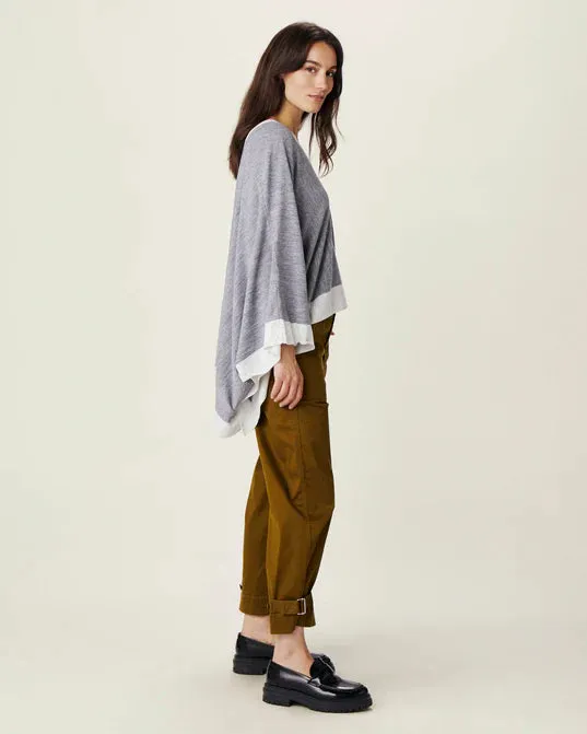 Mersea Avalon Poncho Fog/Sea Salt