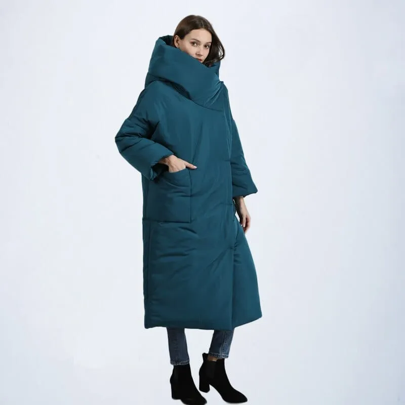 Mia Long Hooded Puffer Coat