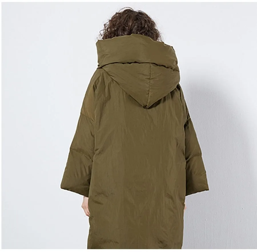 Mia Long Hooded Puffer Coat