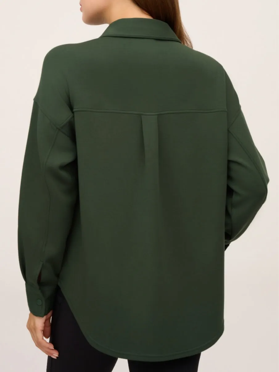 Mindie So-Soft Shacket - Evergreen