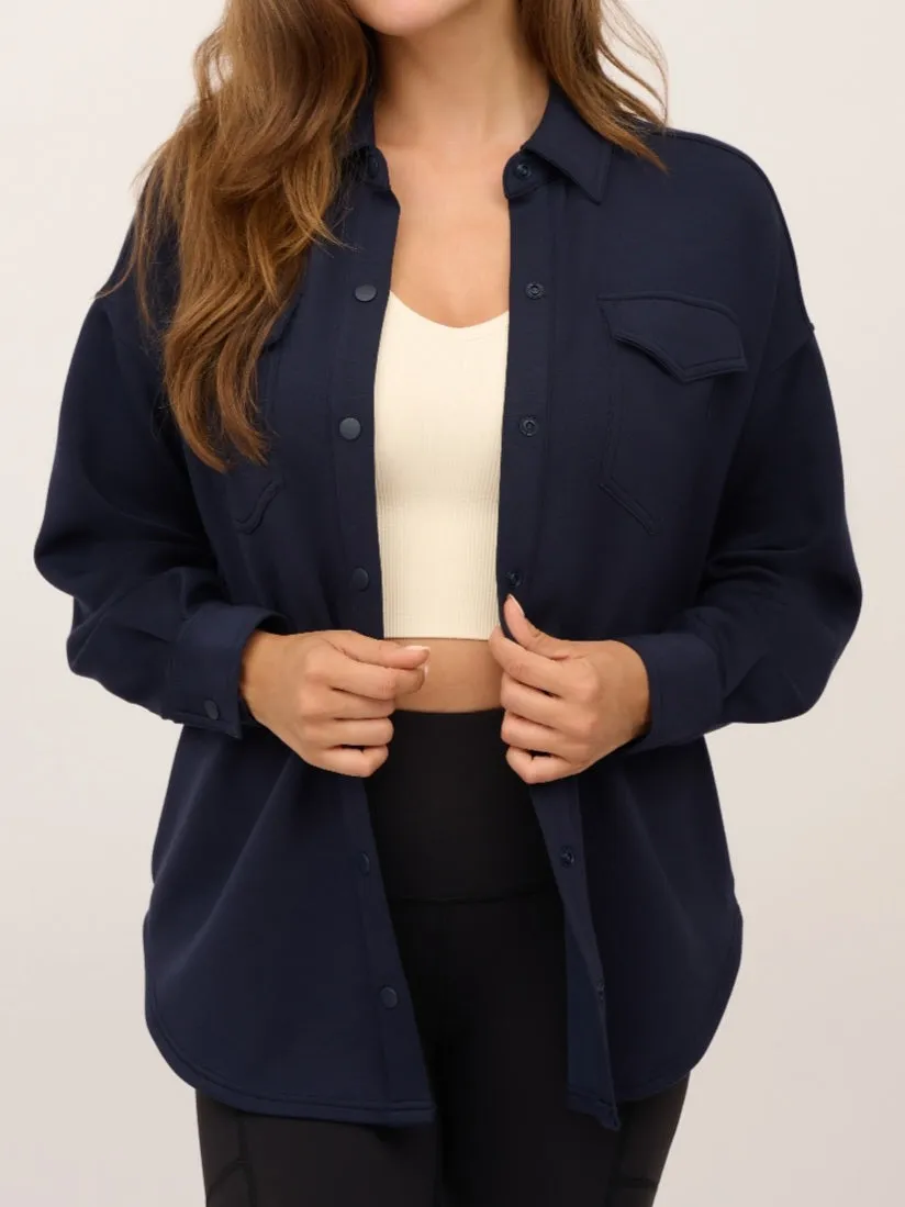 Mindie So-Soft Shacket - Navy