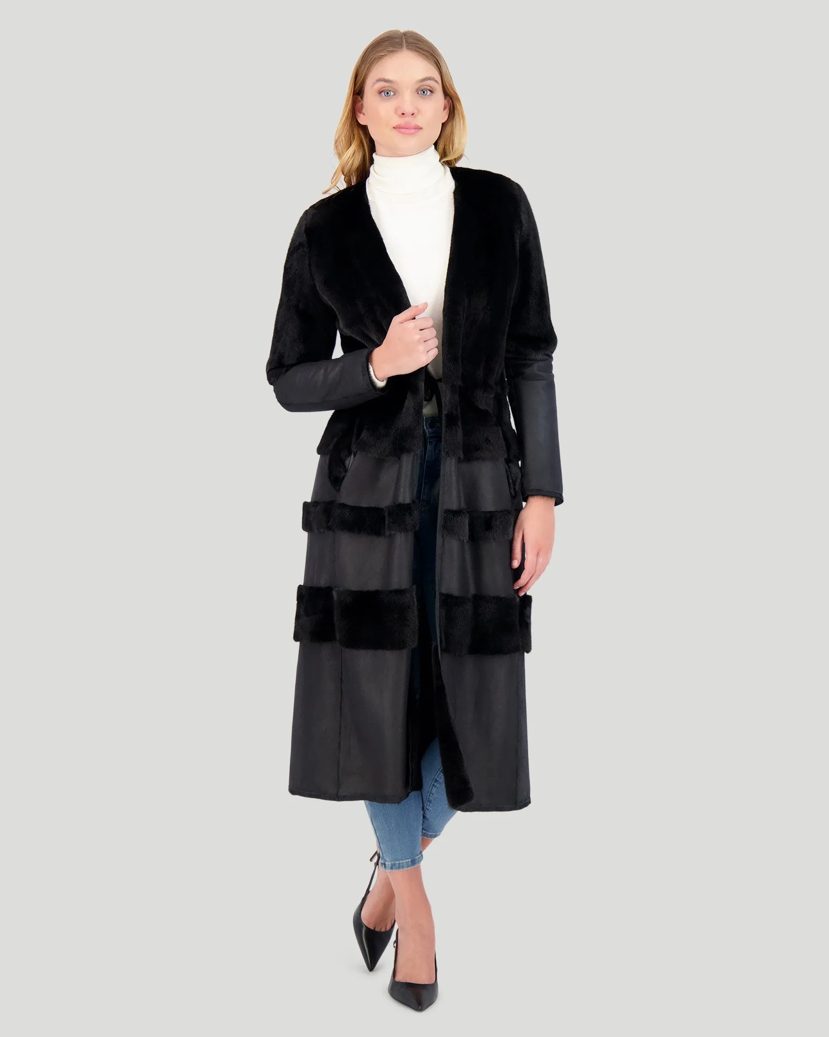 Mink Nappa Coat