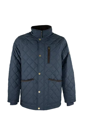 MJ003 - Men's Aron Quilted Jacket - NAVY