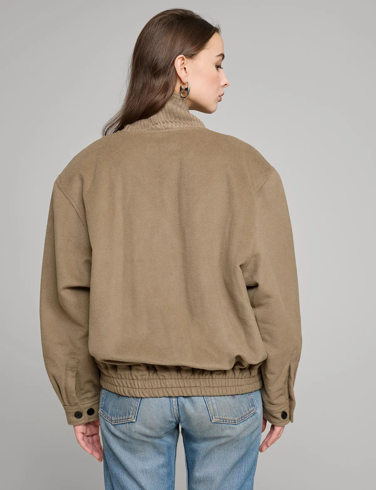 Mocha Bomber Jacket