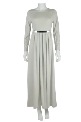 Modest Knit Maxi Dress- Dove Grey