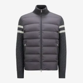 Moncler Padded Wool Zip-Up Cardigan