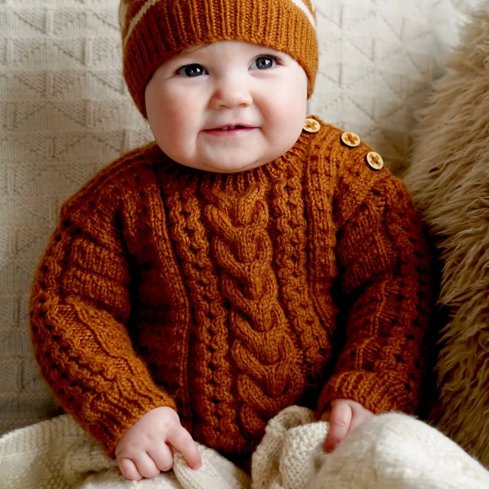 Morgan Sweater and Hat Knitting Pattern - 8Ply (BC119)