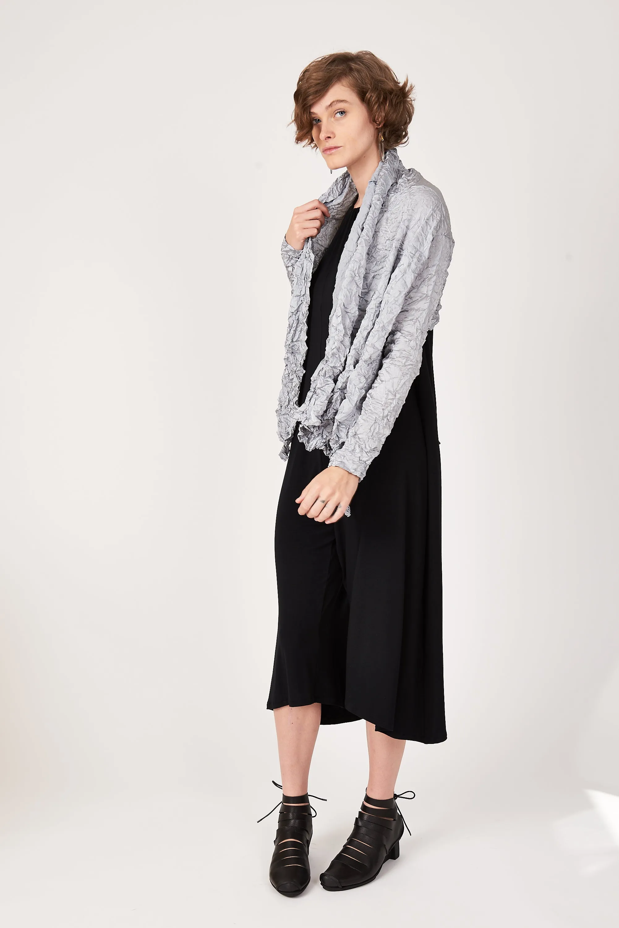 Moth Ali Cardigan | Dove Grey Shimmer