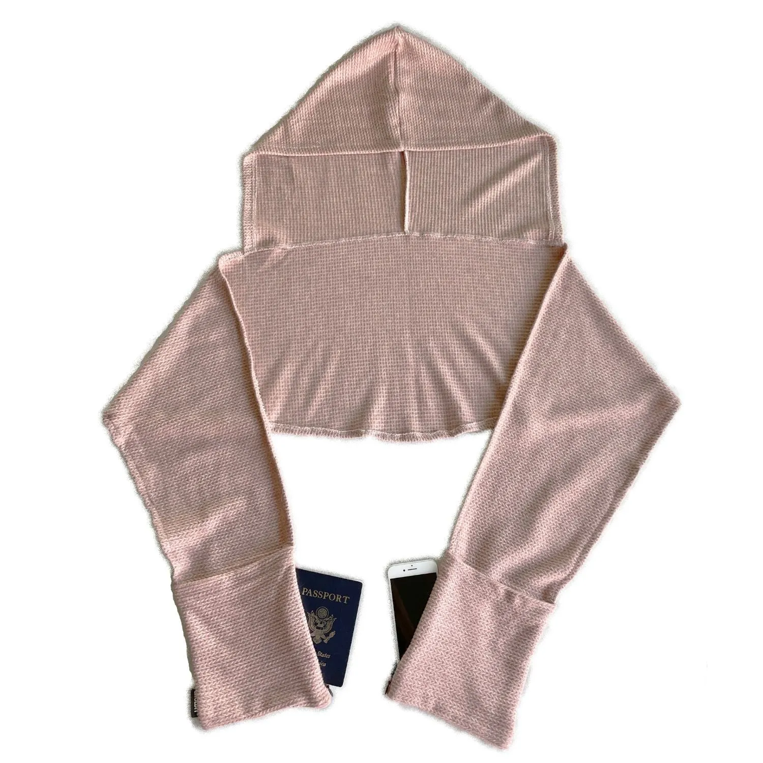 Multi-Pocket Hoodie Scarf™ | Uptown Blush