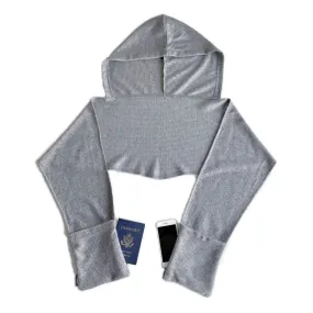 Multi-Pocket Hoodie Scarf™ | Uptown Grey