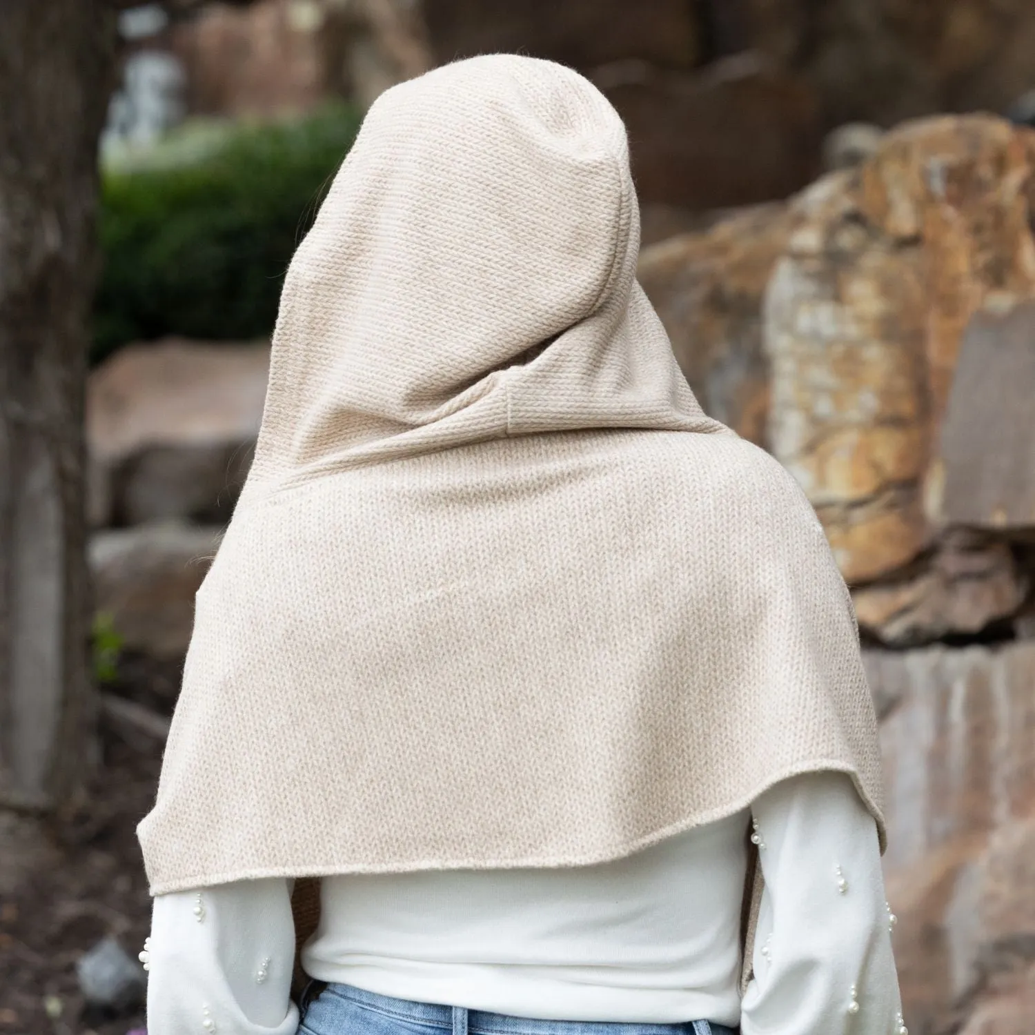 Multi-Pocket Hoodie Scarf™ | Uptown Taupe