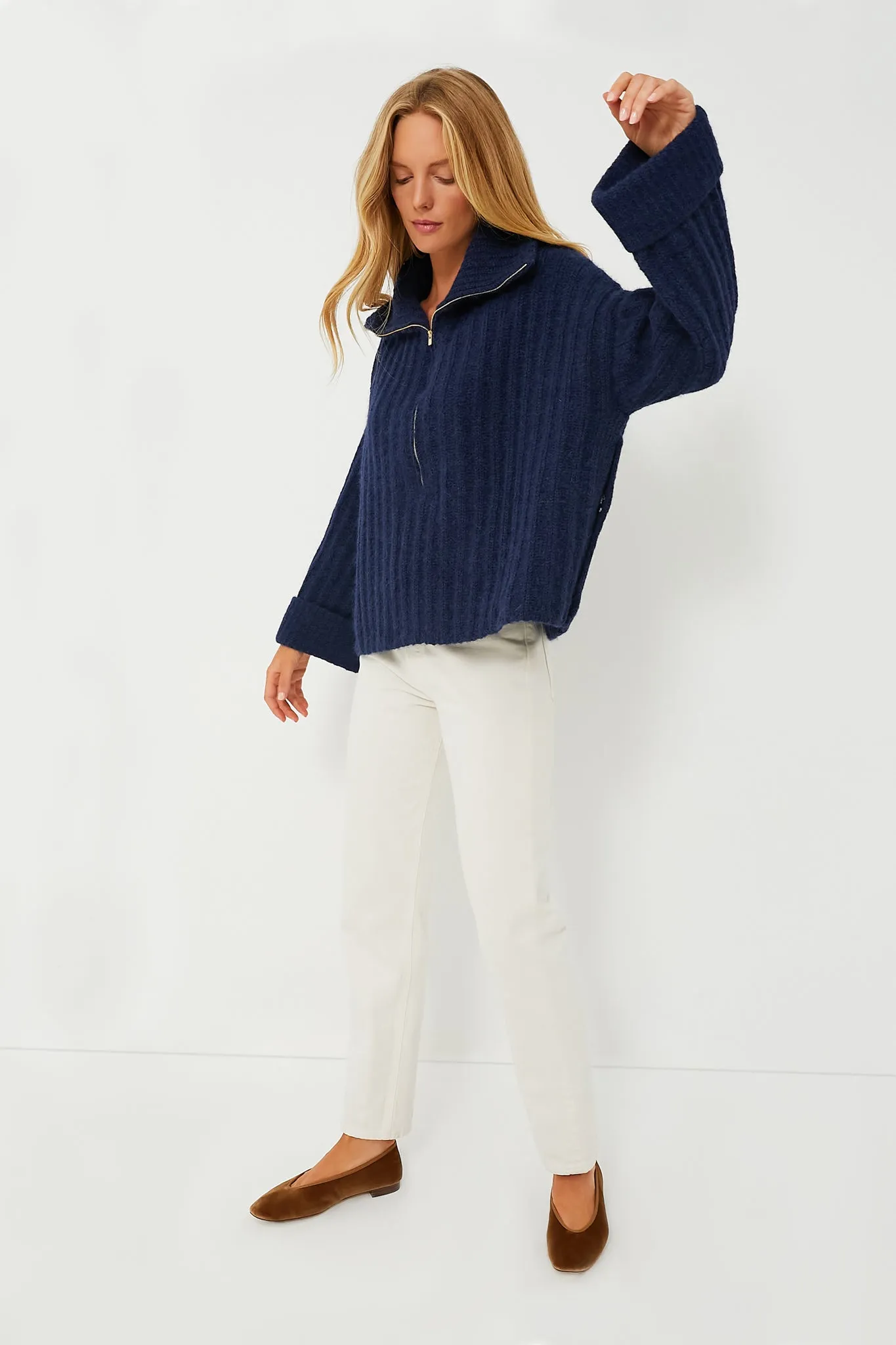 Navy Uma Poncho