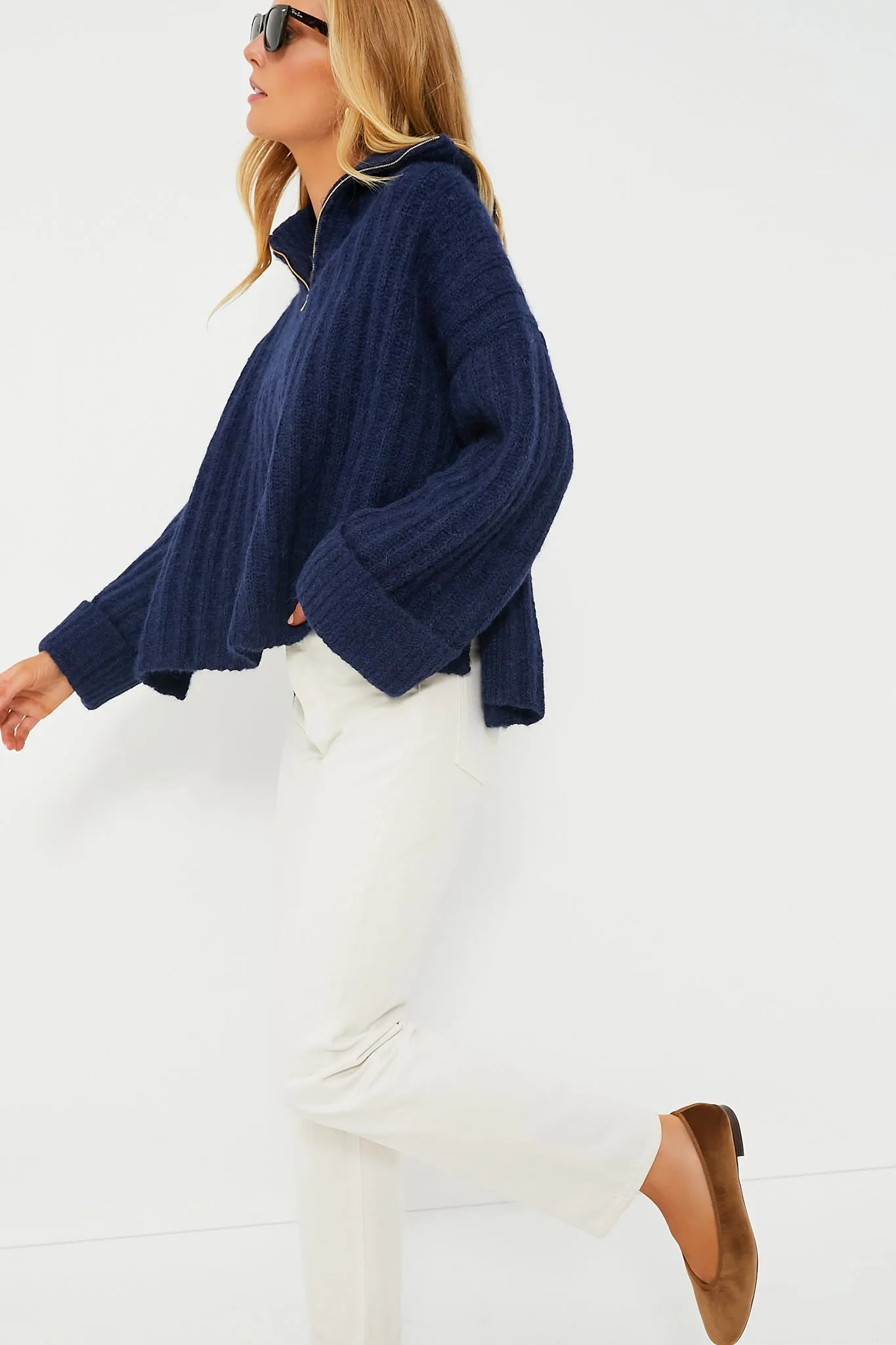 Navy Uma Poncho